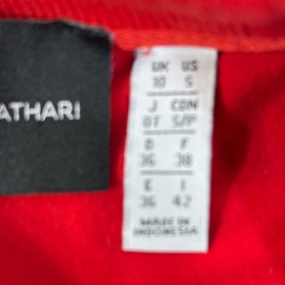 ADIDAS x Danielle Cathari Collaboration Red Long Sleeve Jersey Sz Small Blocore - Picture 9 of 10